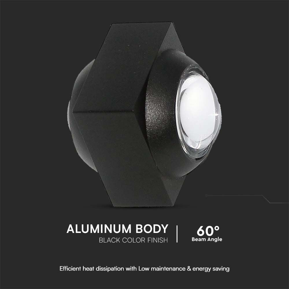 2W Oprawa COB Downlight LED / Barwa: 4000K / Obudowa: Czarna