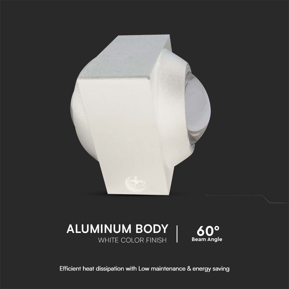 2W Oprawa COB Downlight LED / Barwa: 4000K / Obudowa: Biała