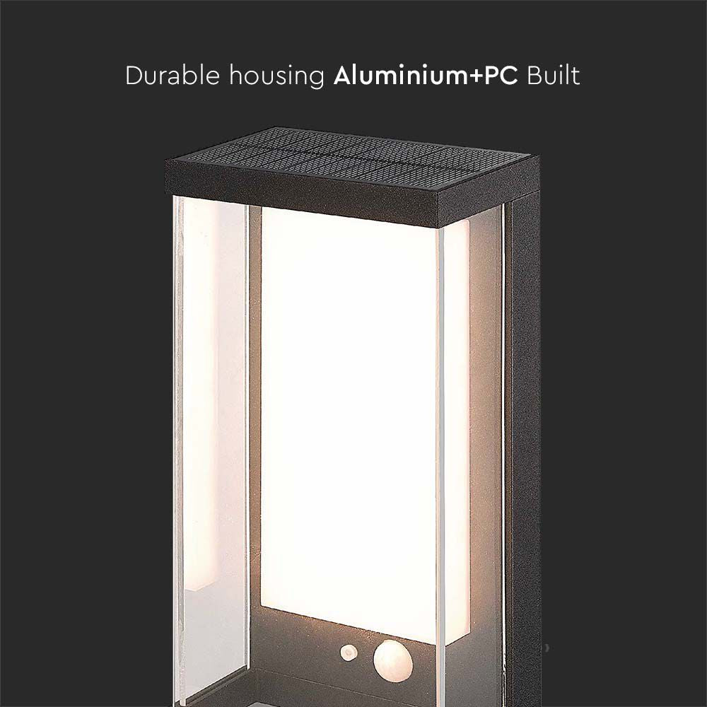 1W Lampa ogrodowa LED / Barwa: 3000K / Obudowa: Czarna