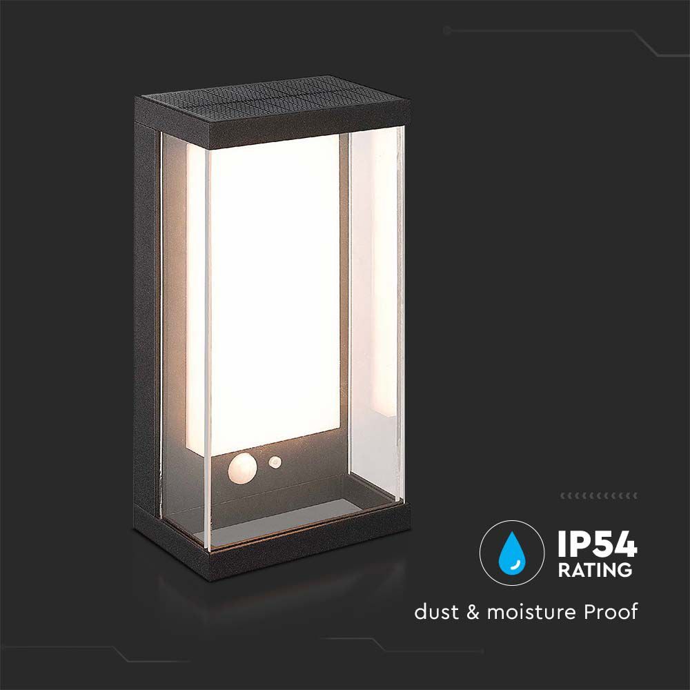 1W Lampa ogrodowa LED / Barwa: 3000K / Obudowa: Czarna