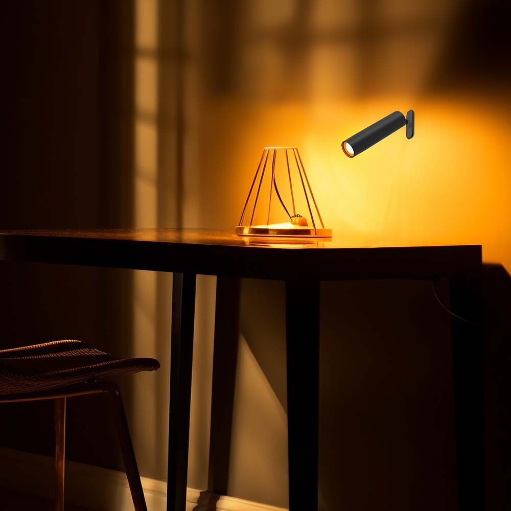 3W Magnetyczna Lampa Biurkowa LED / Barwa: 4000K / Obudowa: Czarna