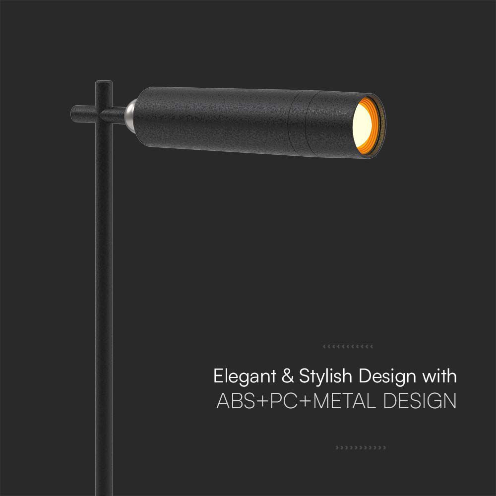 3W Magnetyczna Lampa Biurkowa LED / Barwa: 4000K / Obudowa: Czarna