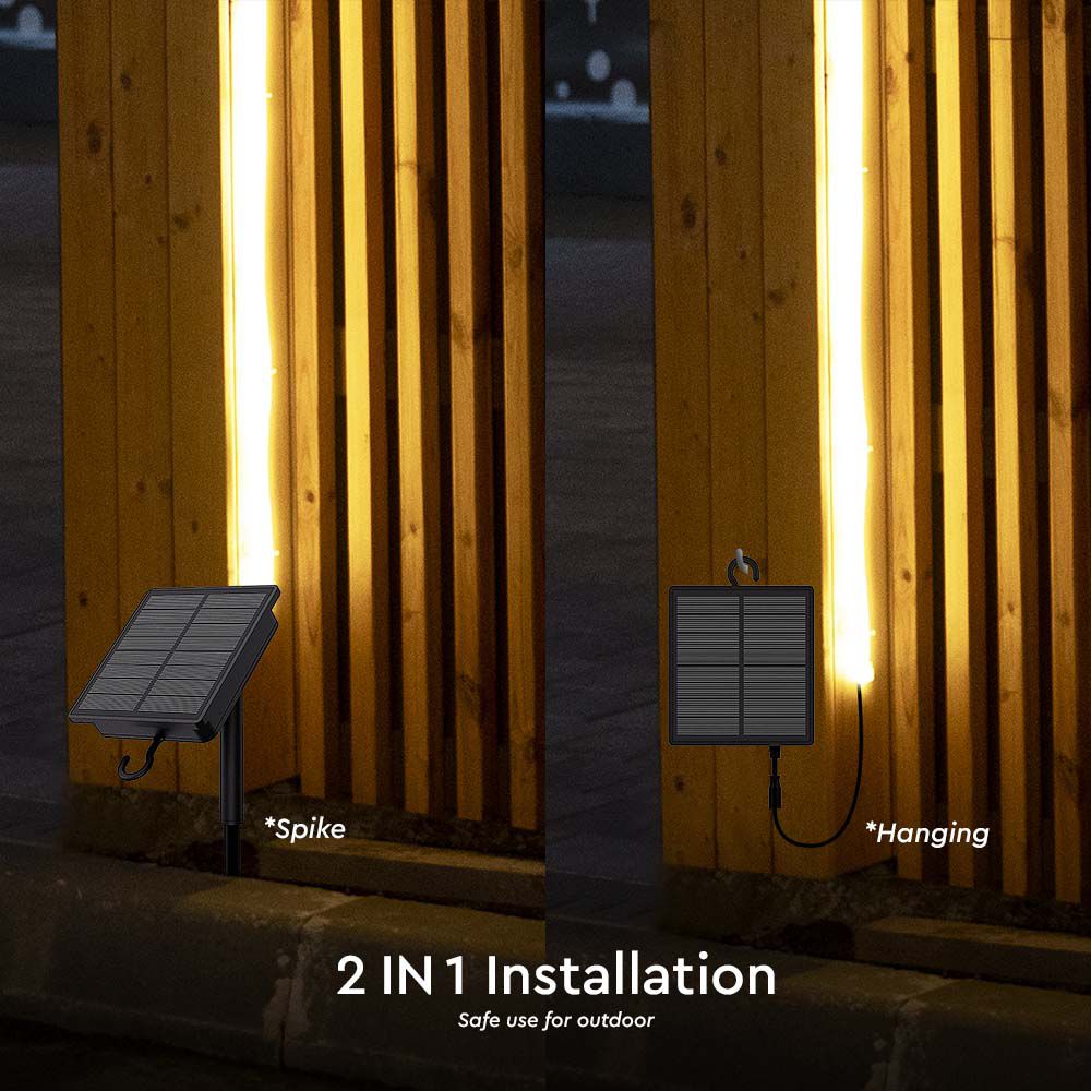 1.2W Taśma LED z panelem solarnym / Barwa: 3000K / IP67
