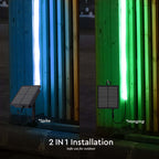 1.2W Taśma LED z panelem solarnym / Barwa: RGB / IP67