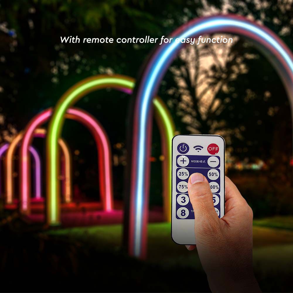 1.2W Taśma LED z panelem solarnym / Barwa: RGB / IP67