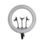 55W Lampa pierścieniowa LED z 3 uchwytami na telefony i pilotem / Barwa: 3200K-5800K