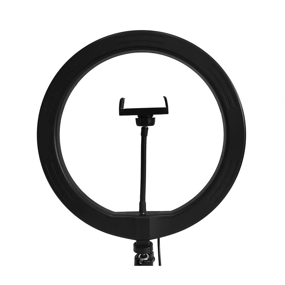 10W Lampa pierścieniowa LED ze statywem stołowym / Barwa: 3200K-5500K