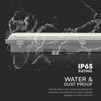 20W/25W/30W Lampa zintegrowana z czujnikiem / Długość: 120cm / Chip Samsung / Barwa: 3w1 / Skuteczność: 135lm/W / IK10
