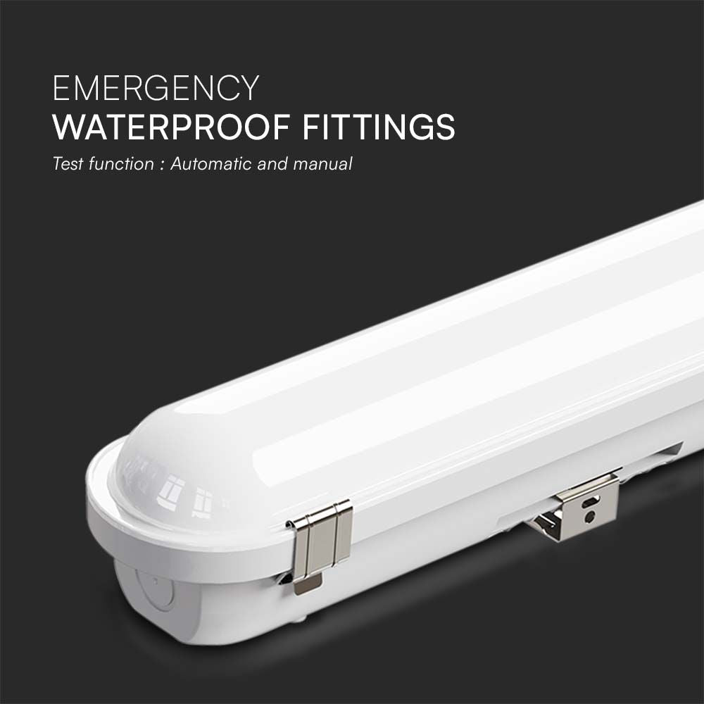 40W/50W/60W Lampa zintegrowana awaryjna z czujnikiem / Długość: 180cm / Chip Samsung / Barwa: 3w1 / Skuteczność: 135lm/W / IK10