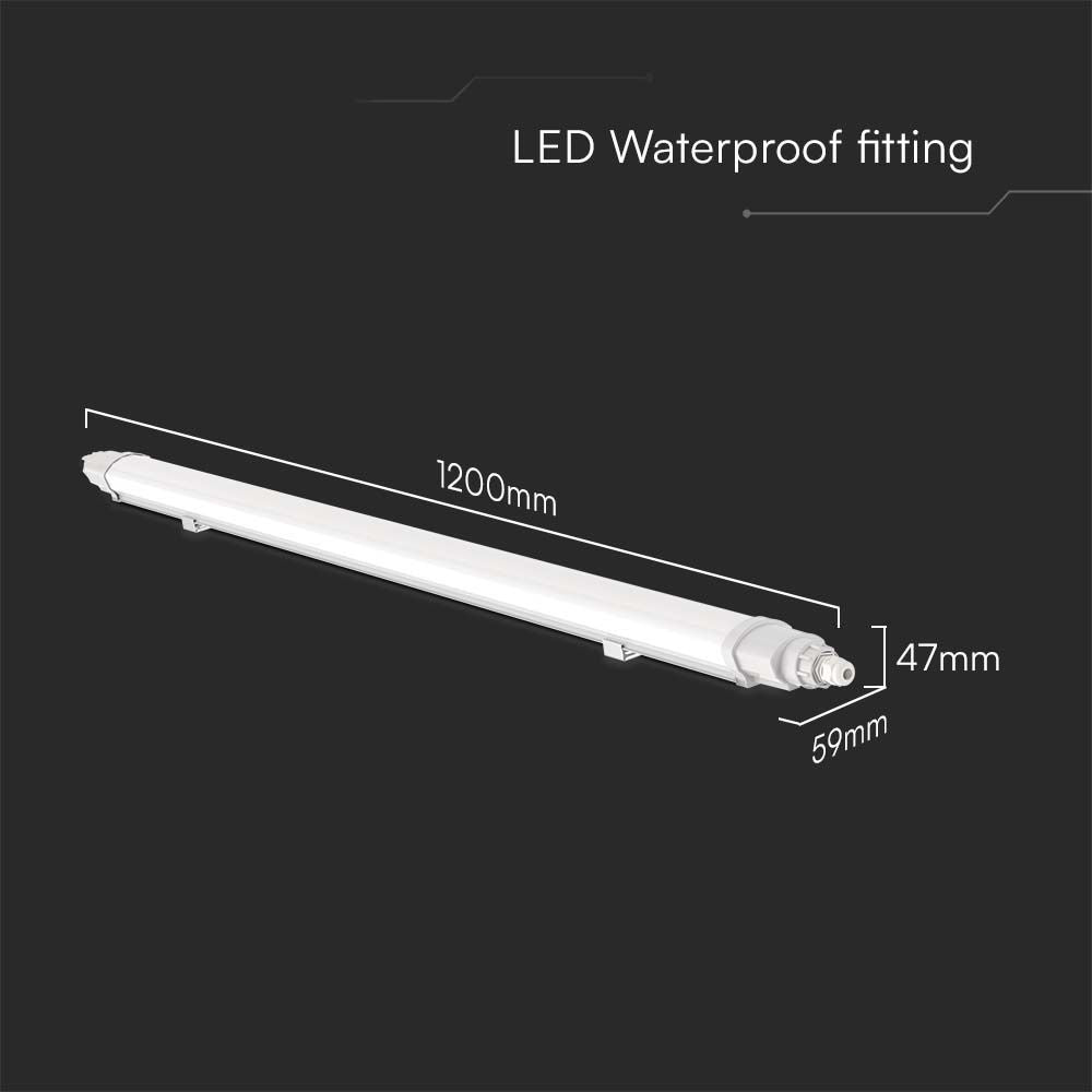 36W Oprawa hermetyczna LED Seria-L / 120cm / Barwa:6500K / Skuteczność 110lm/W