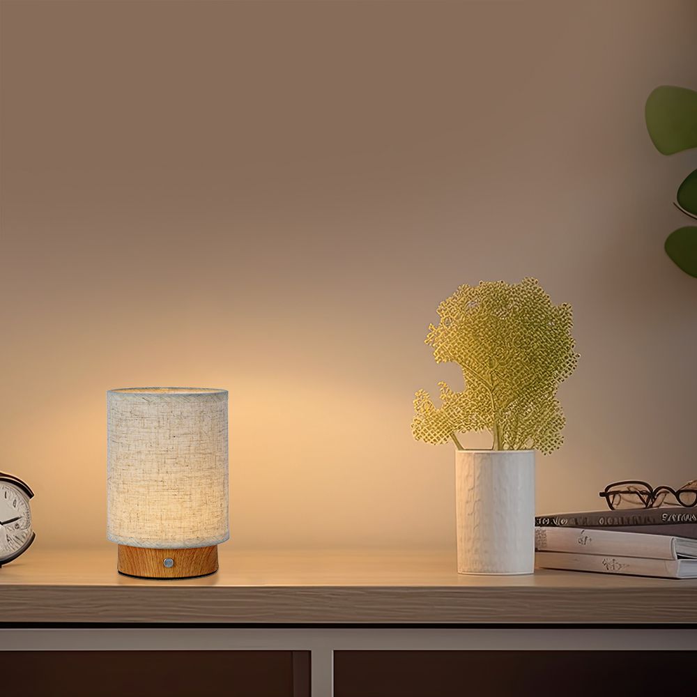 3W Lampka biurkowa LED / Barwa: 3000K / Obudowa: Drewno