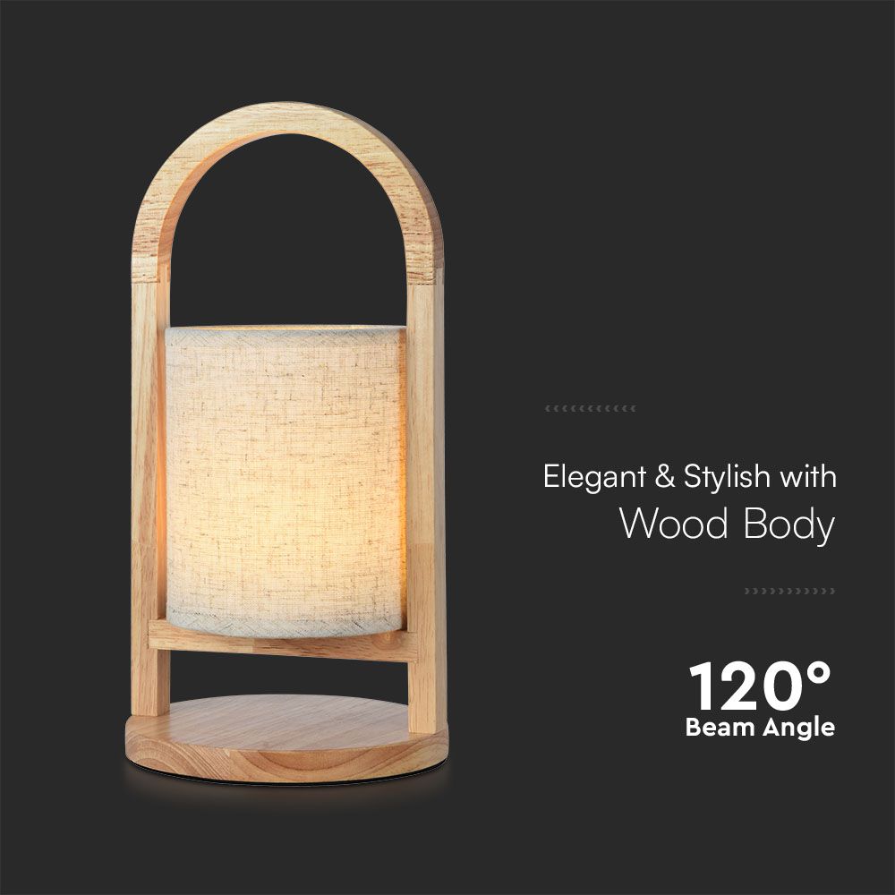 1.5W Lampka biurkowa LED / Barwa: 3000K / Obudowa: Drewno