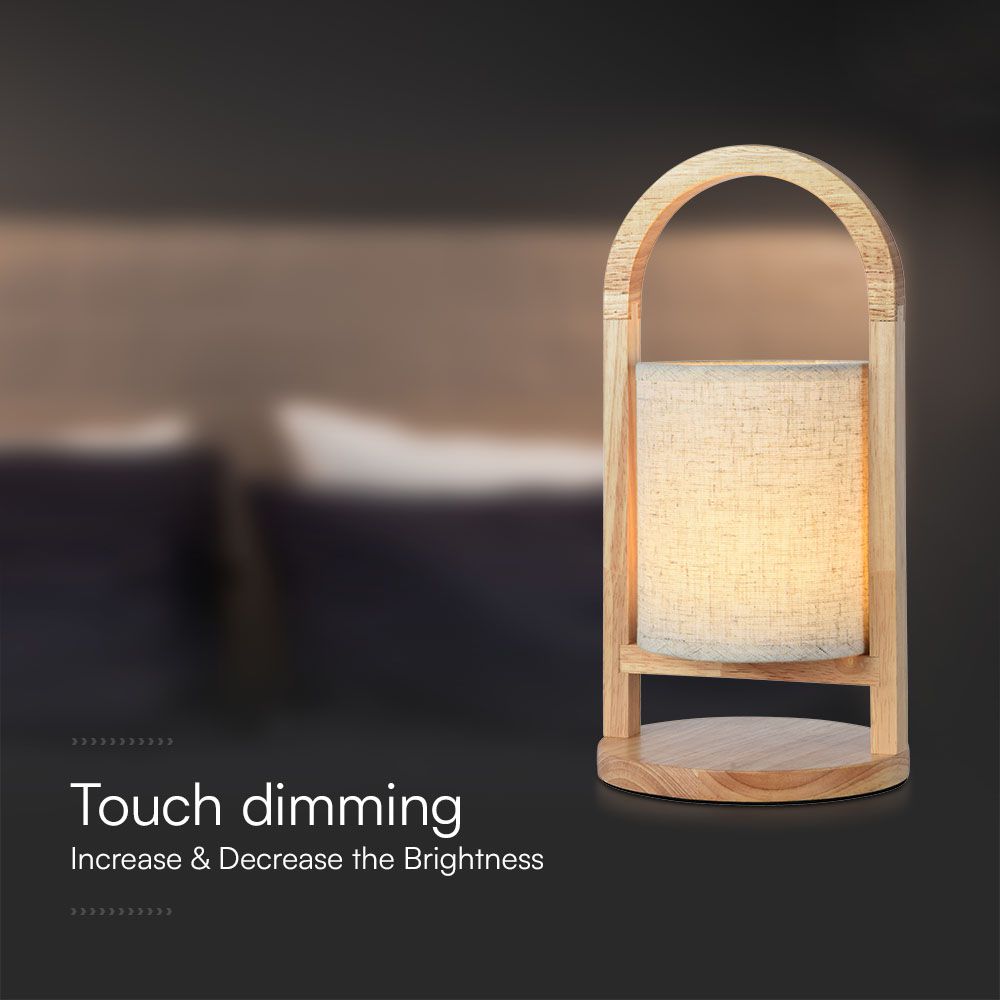 1.5W Lampka biurkowa LED / Barwa: 3000K / Obudowa: Drewno
