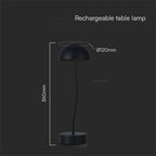 3W Lampka biurkowa LED / Barwa: 3000K / Obudowa: Czarna