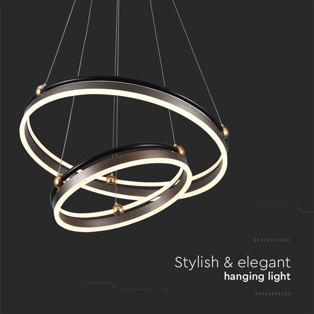 50W Sufitowa lampa LED / Barwa: 3000K / Obudowa: Brązowy