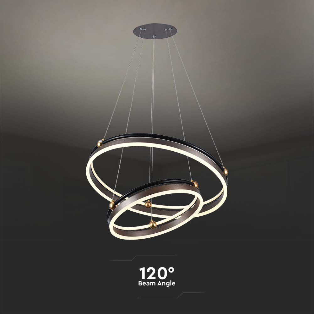 50W Sufitowa lampa LED / Barwa: 3000K / Obudowa: Brązowy