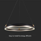 30W Sufitowa lampa LED / Barwa: 3000K / Obudowa: Brązowy