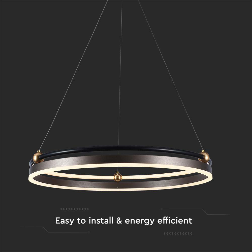 30W Sufitowa lampa LED / Barwa: 3000K / Obudowa: Brązowy