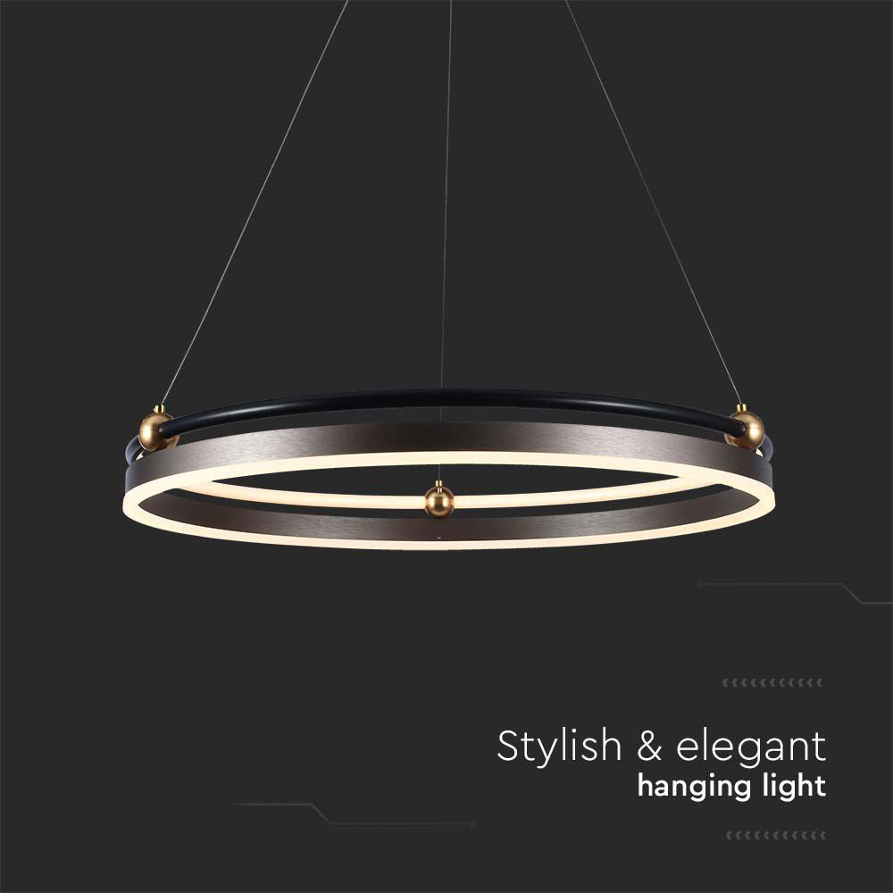 30W Sufitowa lampa LED / Barwa: 3000K / Obudowa: Brązowy