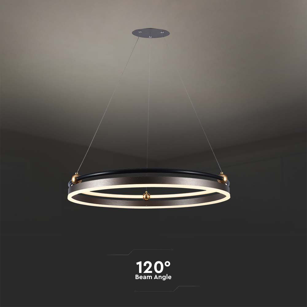 30W Sufitowa lampa LED / Barwa: 3000K / Obudowa: Brązowy