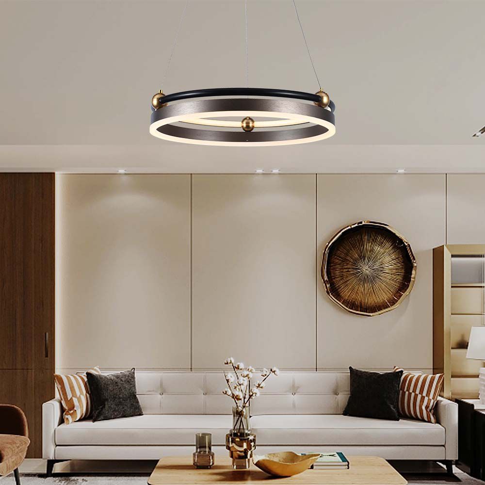 20W Sufitowa lampa LED / Barwa: 3000K / Obudowa: Brązowy
