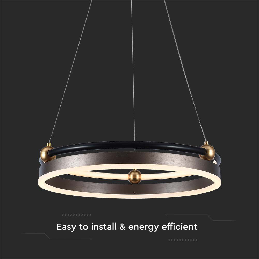 20W Sufitowa lampa LED / Barwa: 3000K / Obudowa: Brązowy