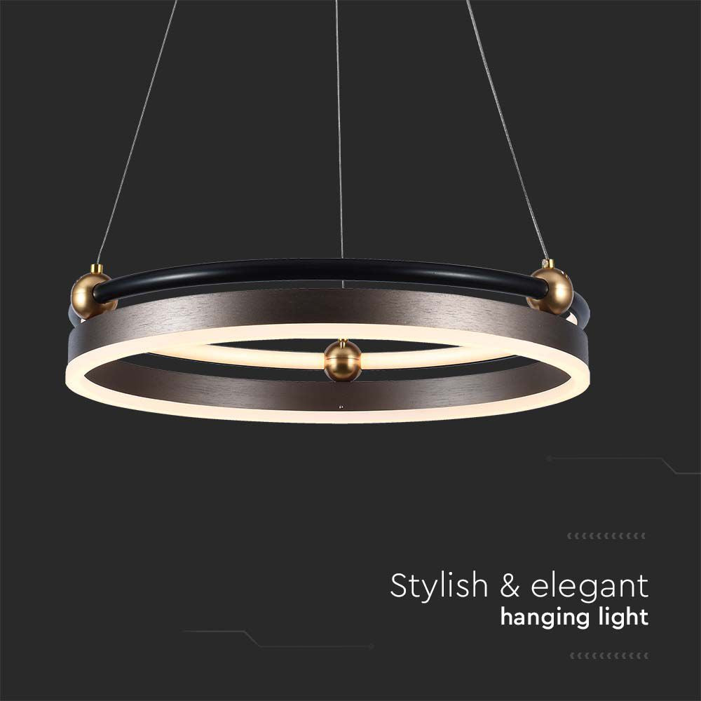 20W Sufitowa lampa LED / Barwa: 3000K / Obudowa: Brązowy