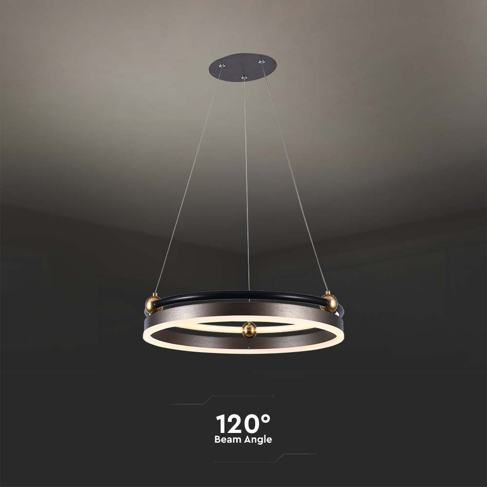 20W Sufitowa lampa LED / Barwa: 3000K / Obudowa: Brązowy