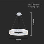 25W Sufitowa lampa LED / Barwa: 3000K / Obudowa: Biała