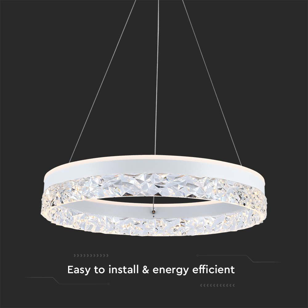 25W Sufitowa lampa LED / Barwa: 3000K / Obudowa: Biała