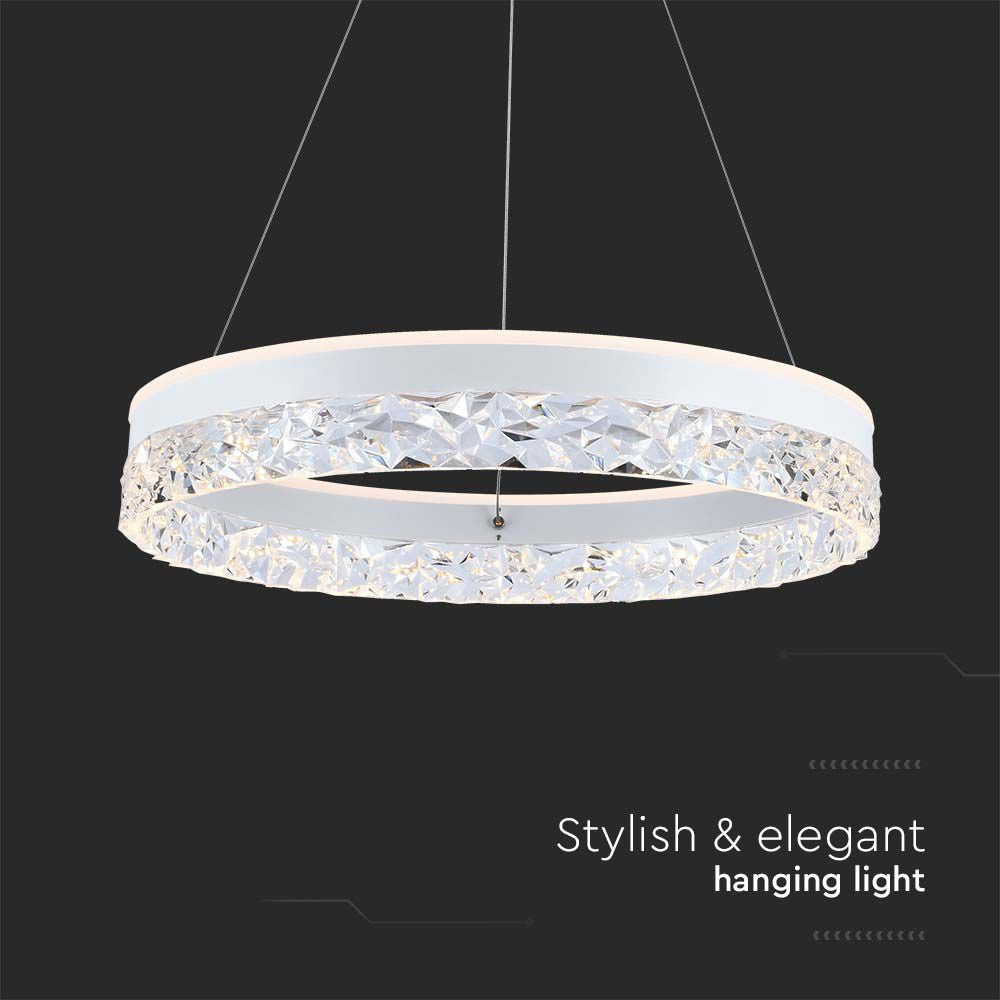 25W Sufitowa lampa LED / Barwa: 3000K / Obudowa: Biała