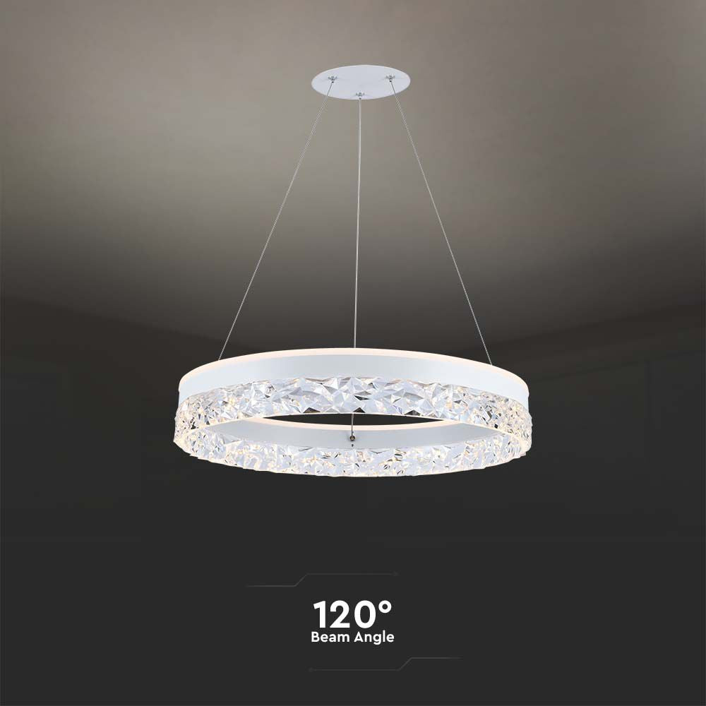 25W Sufitowa lampa LED / Barwa: 3000K / Obudowa: Biała