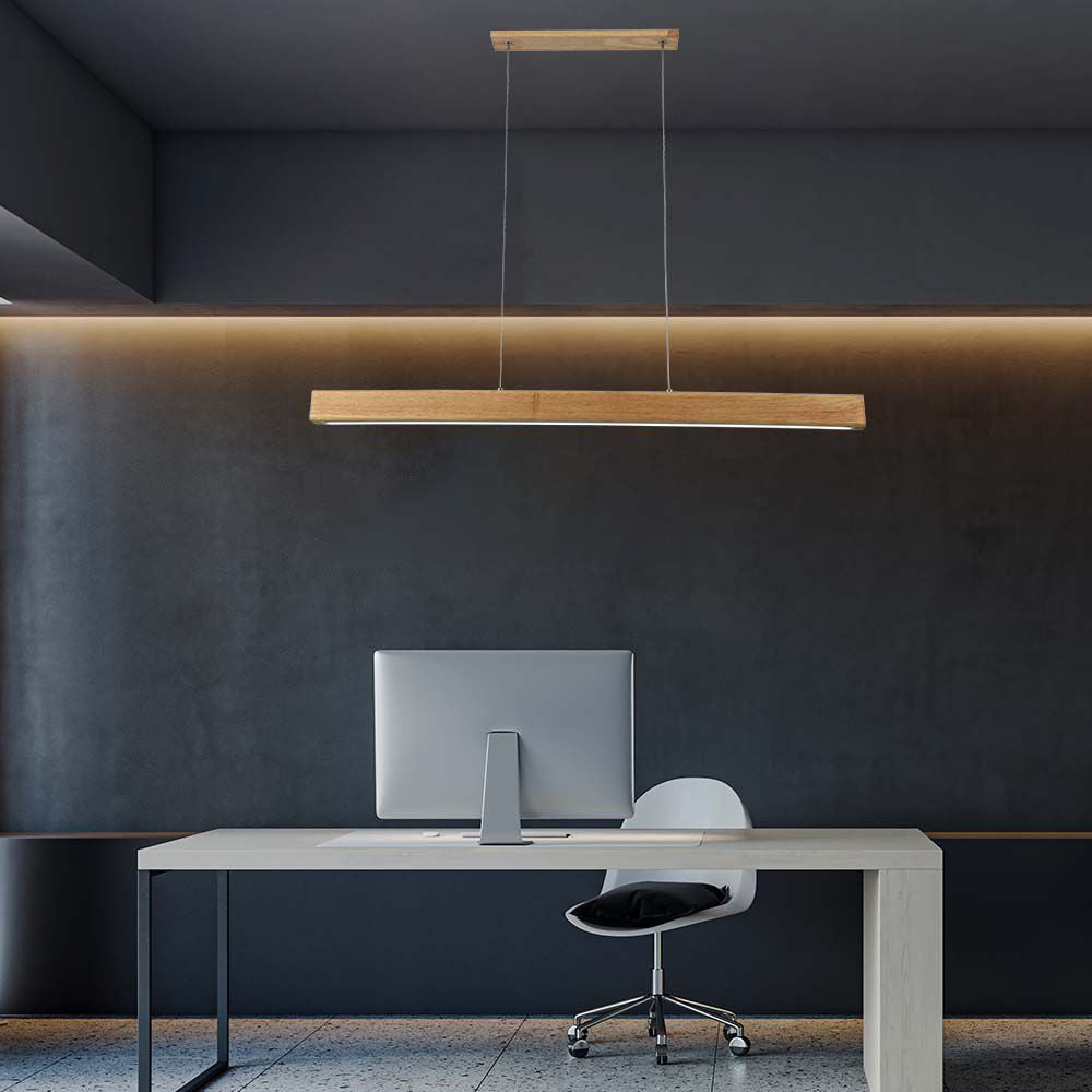 12W Sufitowa lampa LED / Barwa: 4000K / Obudowa: Drewno