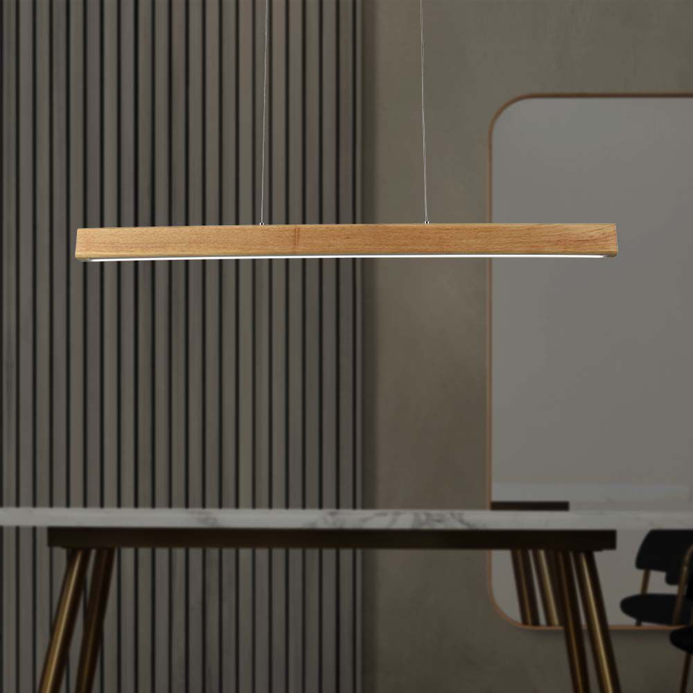 12W Sufitowa lampa LED / Barwa: 4000K / Obudowa: Drewno