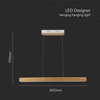 12W Sufitowa lampa LED / Barwa: 4000K / Obudowa: Drewno
