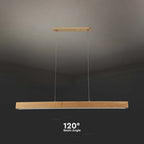 12W Sufitowa lampa LED / Barwa: 4000K / Obudowa: Drewno