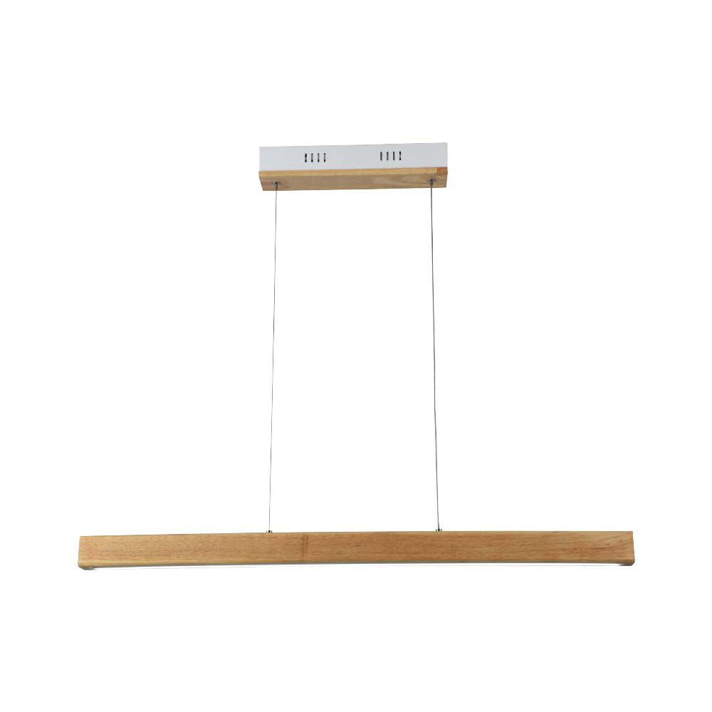 12W Sufitowa lampa LED / Barwa: 4000K / Obudowa: Drewno