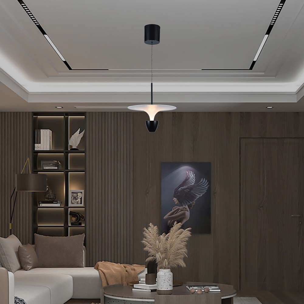9W Sufitowa lampa LED / Wymiary:300x3200x1000mm / Barwa: 3000K / Obudowa: Biała i Czarna