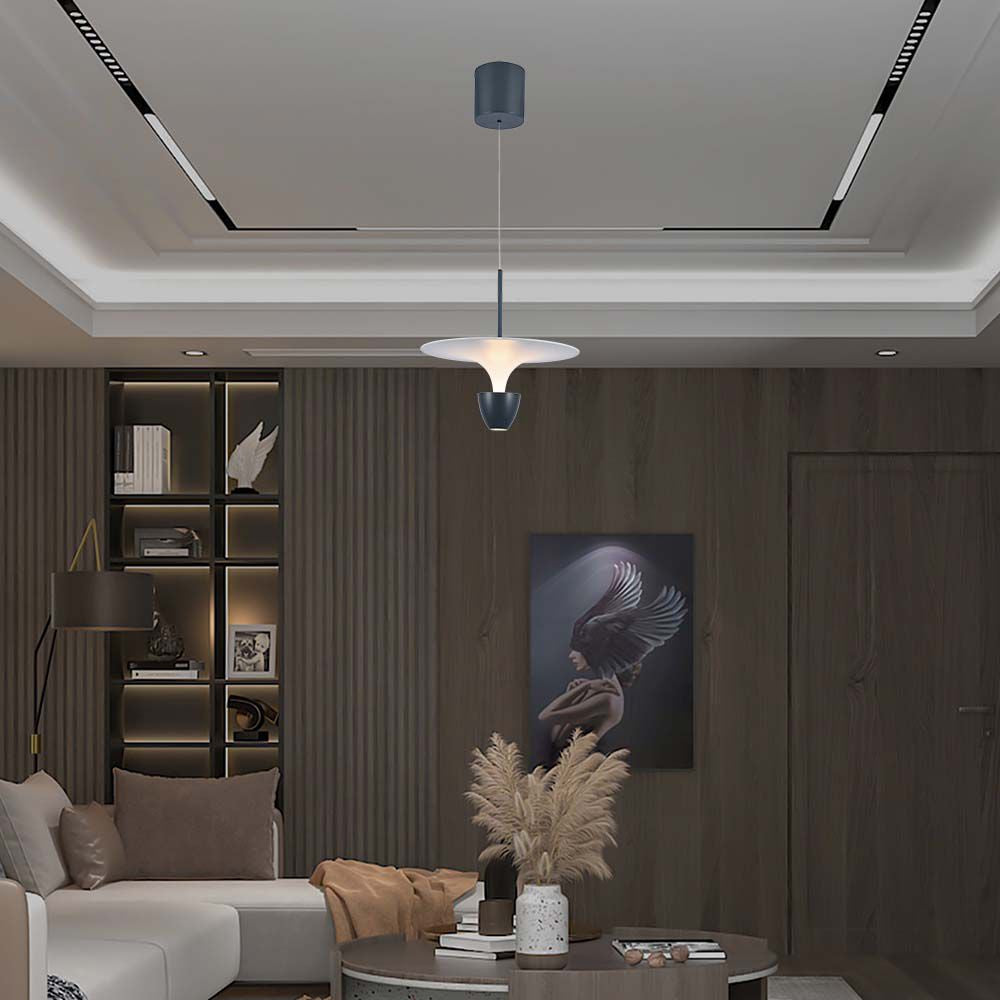 9W Sufitowa lampa LED / Wymiary:300x3200x1000mm / Barwa: 3000K / Obudowa: Biała i Szara