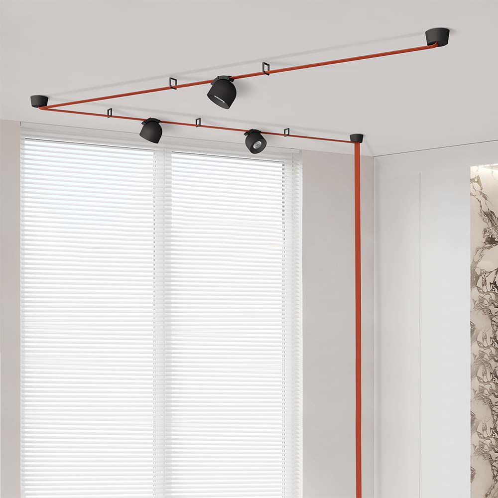 12W Lampa LED na elastyczny szynoprzewód MAGNETIC / Barwa: 3000K / Obudowa: Czarna