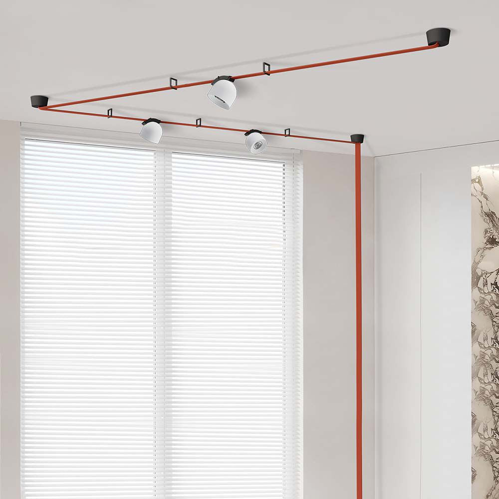 12W Lampa LED na elastyczny szynoprzewód MAGNETIC / Barwa: 3000K / Obudowa: Biała