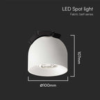 12W Lampa LED na elastyczny szynoprzewód MAGNETIC / Barwa: 3000K / Obudowa: Biała