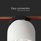 12W Lampa LED na elastyczny szynoprzewód MAGNETIC / Barwa: 3000K / Obudowa: Biała