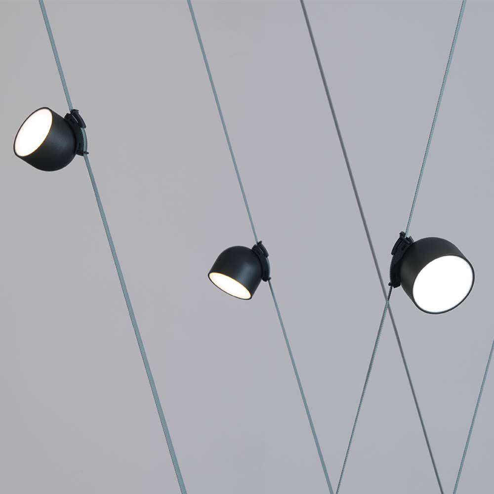 12W Lampa LED na elastyczny szynoprzewód MAGNETIC / Barwa: 3000K / Obudowa: Czarna