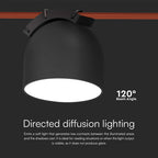 12W Lampa LED na elastyczny szynoprzewód MAGNETIC / Barwa: 3000K / Obudowa: Czarna