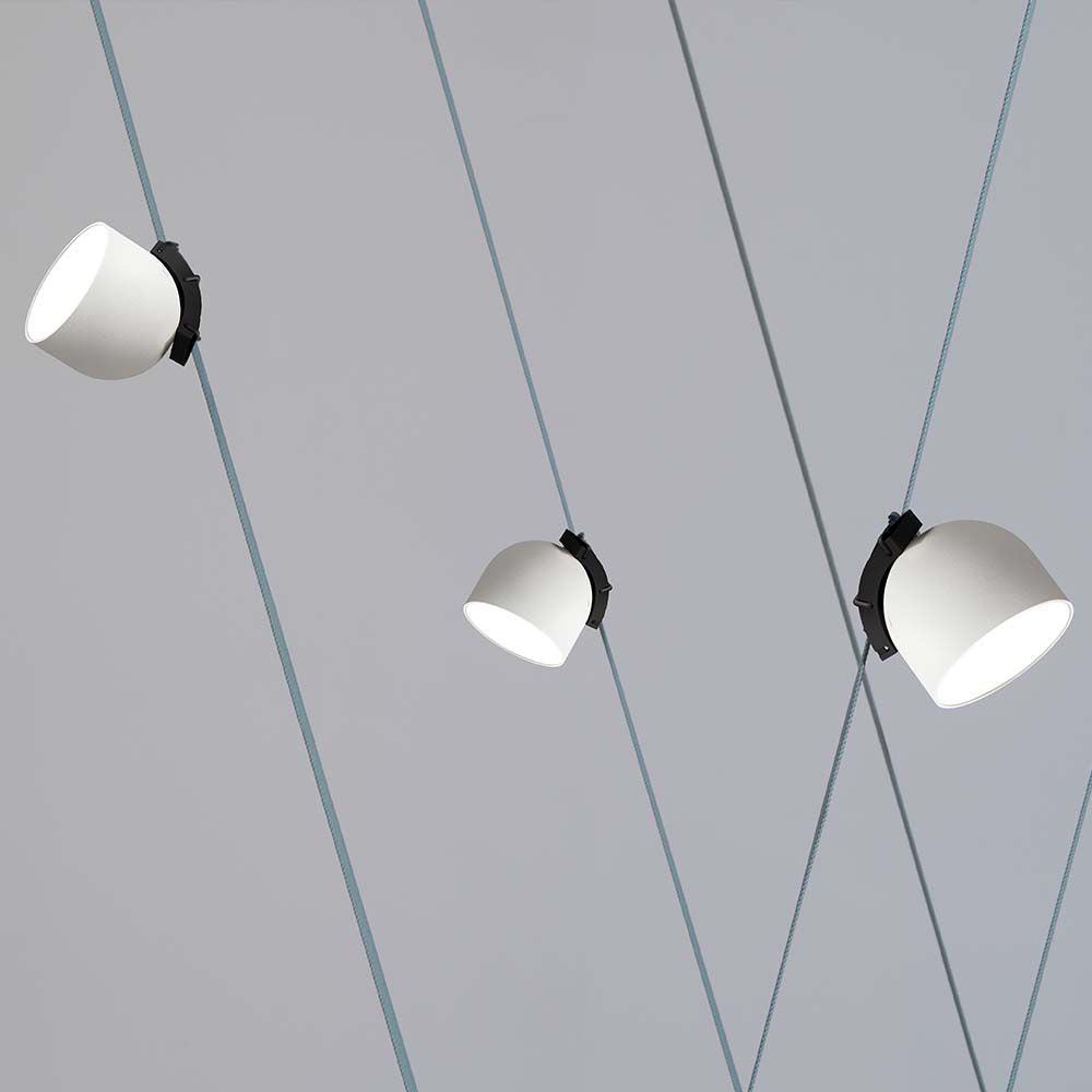12W Lampa LED na elastyczny szynoprzewód MAGNETIC / Barwa: 3000K / Obudowa: Biała