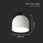 12W Lampa LED na elastyczny szynoprzewód MAGNETIC / Barwa: 3000K / Obudowa: Biała