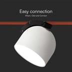 12W Lampa LED na elastyczny szynoprzewód MAGNETIC / Barwa: 3000K / Obudowa: Biała