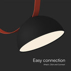 20W Lampa LED na elastyczny szynoprzewód MAGNETIC / Barwa: 3000K / Obudowa: Czarna