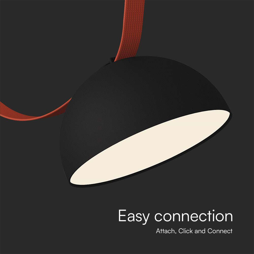 20W Lampa LED na elastyczny szynoprzewód MAGNETIC / Barwa: 3000K / Obudowa: Czarna